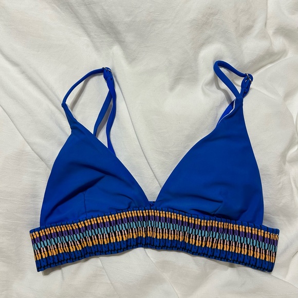 Blue Bathing Suit Top - Picture 1 of 3